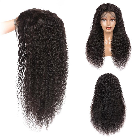 Siyun Show Curly 4x4&5x5 Closure Human Hair Wigs 150% Density Virgin Hair Natural Black - Siyun Show
