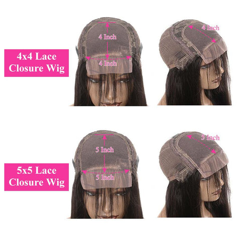 Siyun Show Straight 4x4&5x5 Closure Hair Clear Lace Wig - Siyun Show