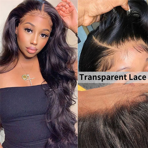 Siyun Show 30 Inch Virgin Body Wave 13X4 HD Lace Frontal Human Hair Wigs Pre Plucked With Baby Hair
