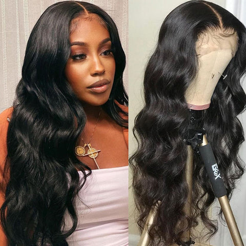 Siyun Show 30 Inch Virgin Body Wave 13X4 HD Lace Frontal Human Hair Wigs Pre Plucked With Baby Hair