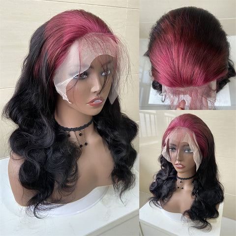 Siyun Show Hair Ombre Body Wave 13x4 HD Lace Front Human Hair Wig