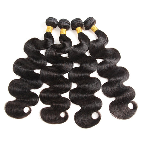 Siyun Show Hair Body Wave Bundles Brazilian Human Hair Weave Bundles Natural Black