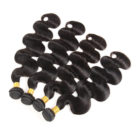 Siyun Show Hair Body Wave Bundles Brazilian Human Hair Weave Bundles Natural Black