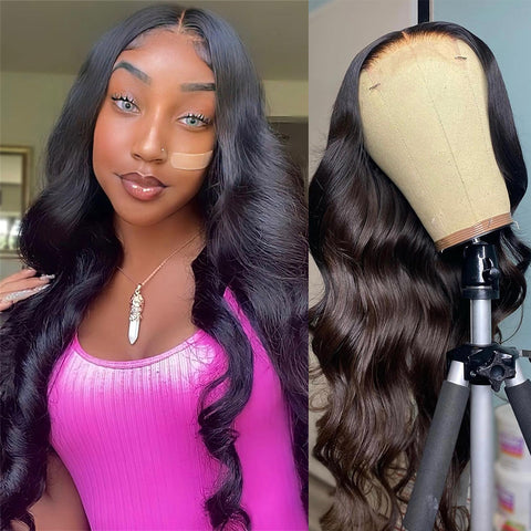 Siyun Show Body Wave 5x5 Closure India Wig 180% Density For Black Woman Online Sale