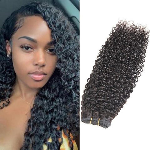 Siyun Show Curly Hair Bundles Natural Color 14-40 Inch A1 Grade Human Hair