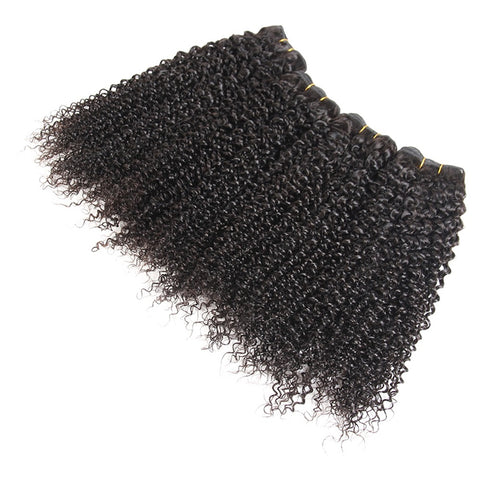 Siyun Show Curly Hair 4 Bundles Remy Human Hair Brazilian Hair Weave Bundles 14-30 Inch