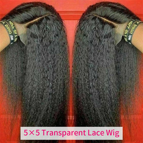 Siyun Show Kinky Straight 4x4&5x5 Closure Wig 100% Virgin Human Hair