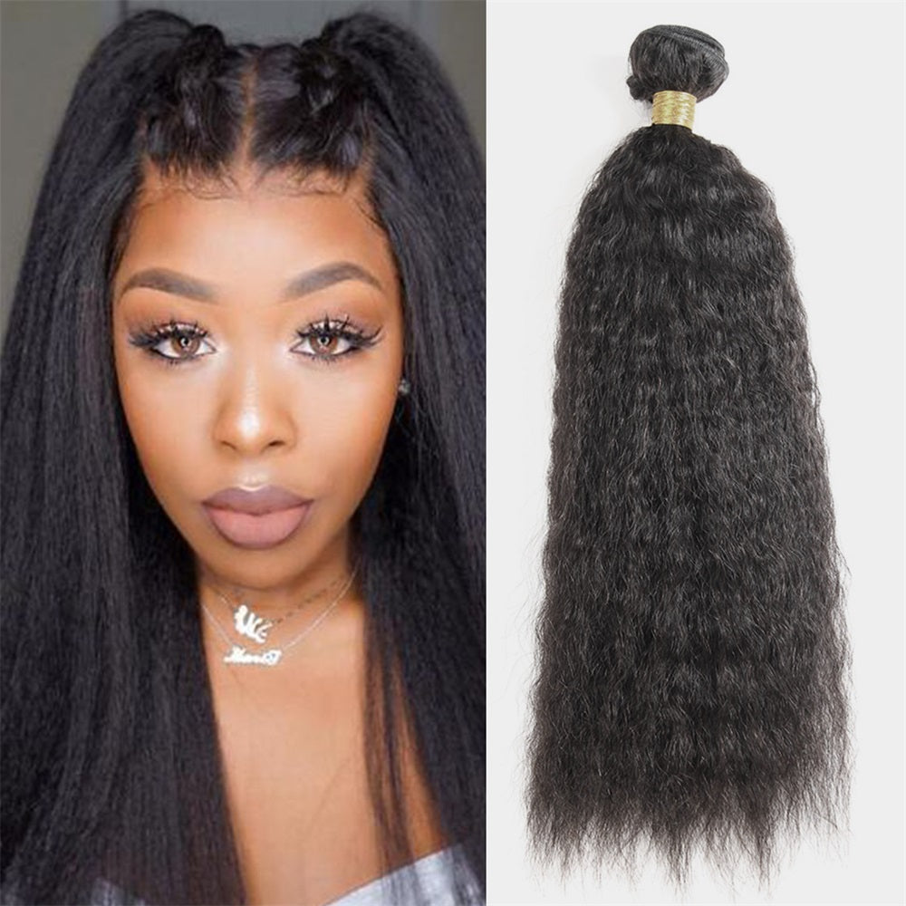 Siyun Show Kinky Straight Brazilian Virgin Huamn Hair 14-40 Inch YAKI Straight Hair