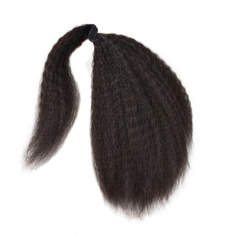 Siyun Show Kinky Straight Ponytail 20-40 Inch Yaki Straight Human Hair