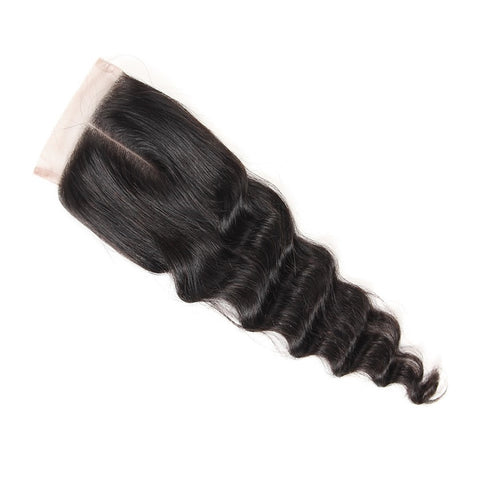 Siyun Show 100% Virgin 14-22 Inch Loose Deep With Closure