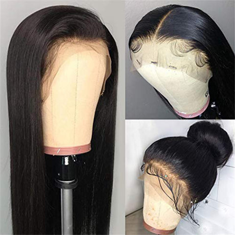 Siyun Show Straight 360 Frontal Wig 180% Density Brazilian Human Hair Wigs 30 Inch