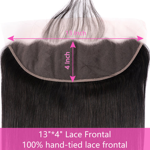 Siyun Show Straight Hair 3 Bundles With Lace Frontal 14-30 Inch