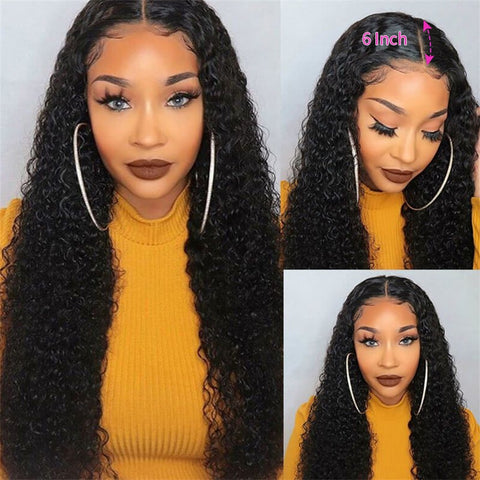 Siyun Show 13x4 Water Wave Lace Front Human Hair Wig Peruvian Pre Plucked 150% Density