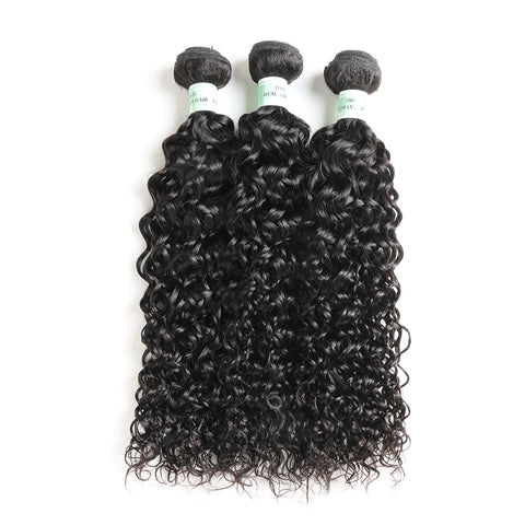 Siyun Show Water Wave Hair 3 Bundles 14-30 Inch Natural Black